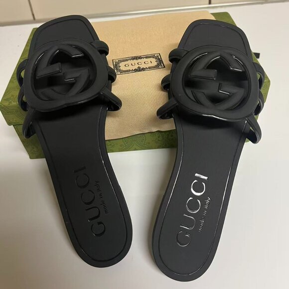 Gucci Shoes - Gucci Black Sandals